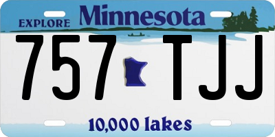 MN license plate 757TJJ