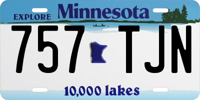 MN license plate 757TJN