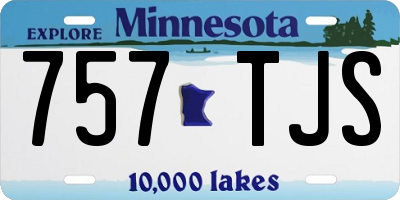 MN license plate 757TJS