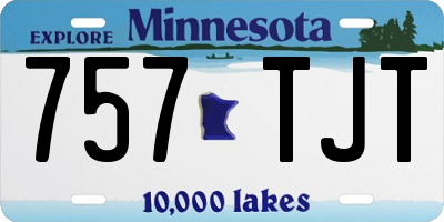 MN license plate 757TJT