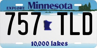 MN license plate 757TLD