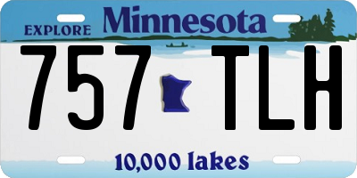 MN license plate 757TLH