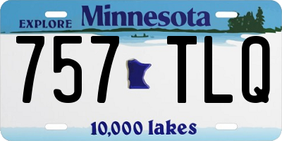 MN license plate 757TLQ