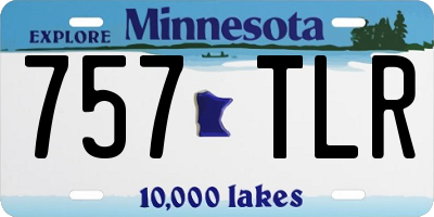 MN license plate 757TLR