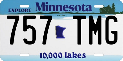 MN license plate 757TMG