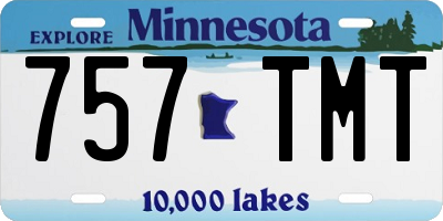 MN license plate 757TMT
