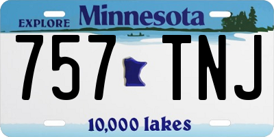 MN license plate 757TNJ