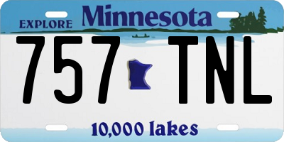 MN license plate 757TNL