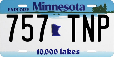 MN license plate 757TNP