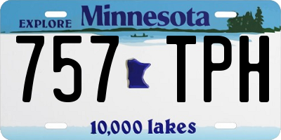 MN license plate 757TPH