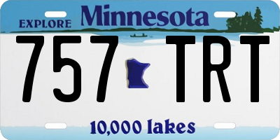 MN license plate 757TRT