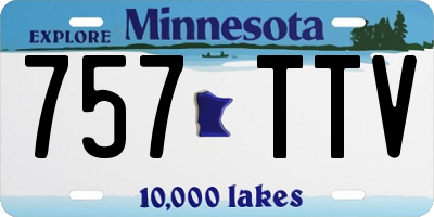 MN license plate 757TTV