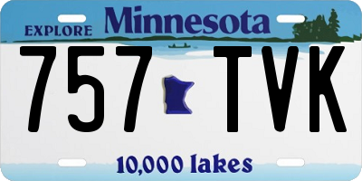 MN license plate 757TVK