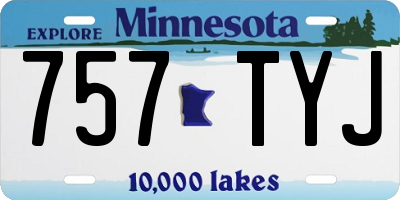 MN license plate 757TYJ