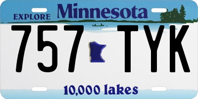MN license plate 757TYK