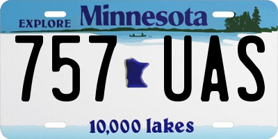 MN license plate 757UAS