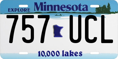 MN license plate 757UCL