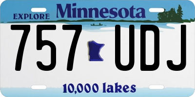 MN license plate 757UDJ