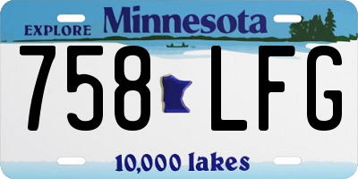 MN license plate 758LFG