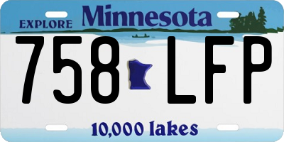 MN license plate 758LFP