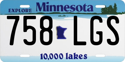 MN license plate 758LGS