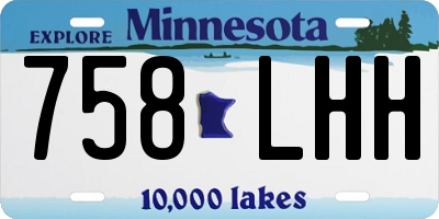 MN license plate 758LHH