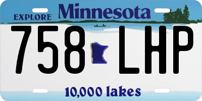 MN license plate 758LHP