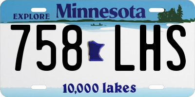 MN license plate 758LHS