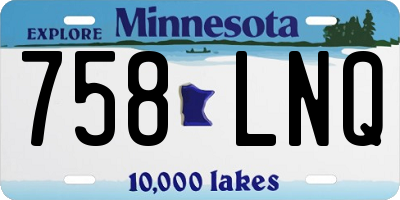 MN license plate 758LNQ