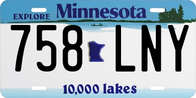 MN license plate 758LNY