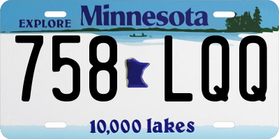 MN license plate 758LQQ