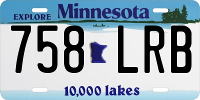 MN license plate 758LRB