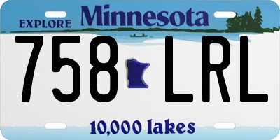 MN license plate 758LRL