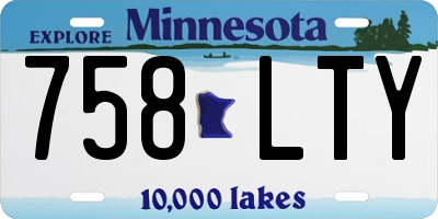 MN license plate 758LTY