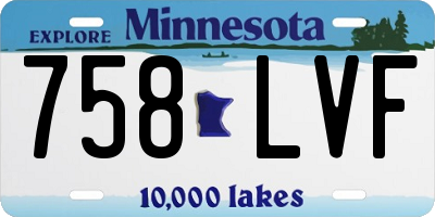 MN license plate 758LVF