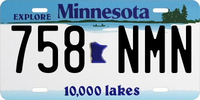MN license plate 758NMN