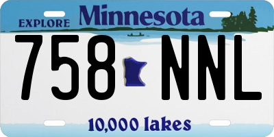 MN license plate 758NNL