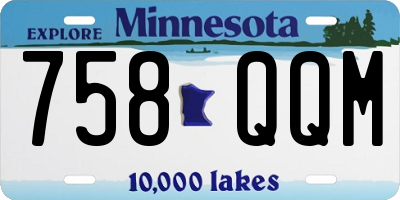 MN license plate 758QQM
