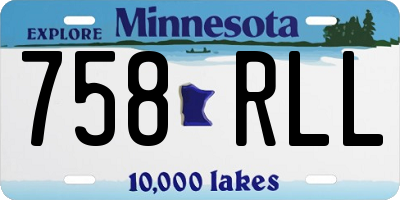 MN license plate 758RLL