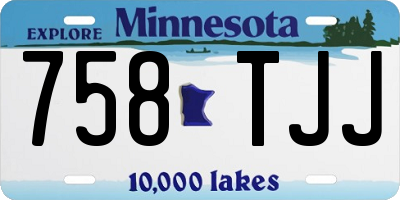 MN license plate 758TJJ