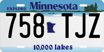 MN license plate 758TJZ