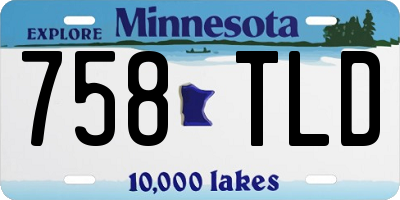 MN license plate 758TLD