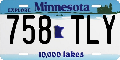 MN license plate 758TLY