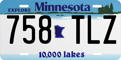 MN license plate 758TLZ