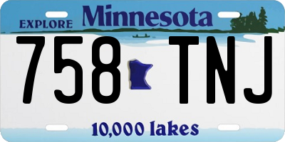MN license plate 758TNJ