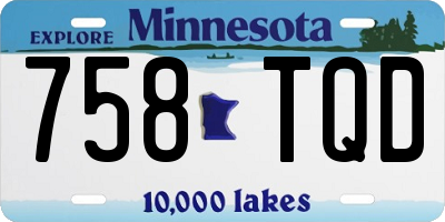 MN license plate 758TQD