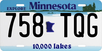 MN license plate 758TQG