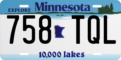 MN license plate 758TQL