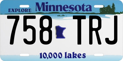 MN license plate 758TRJ