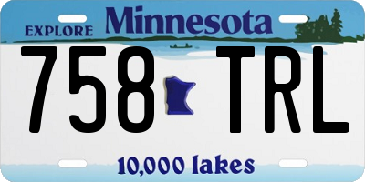 MN license plate 758TRL